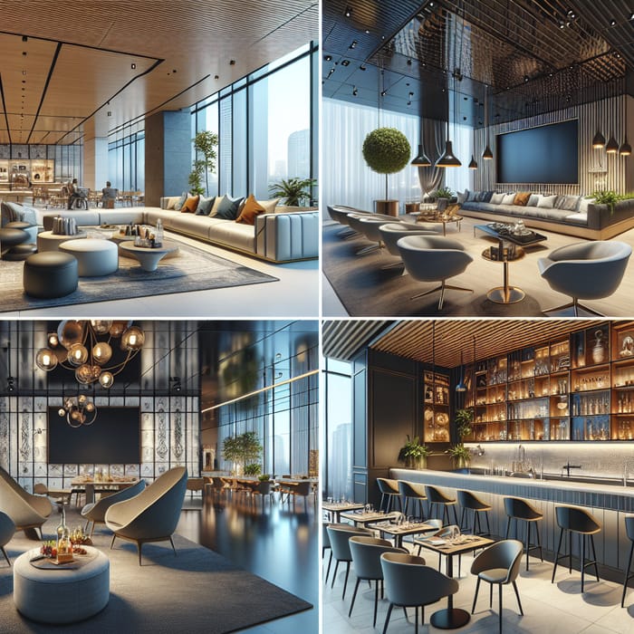Modern Lounges, Entertainment Areas & Stylish Dining Venues