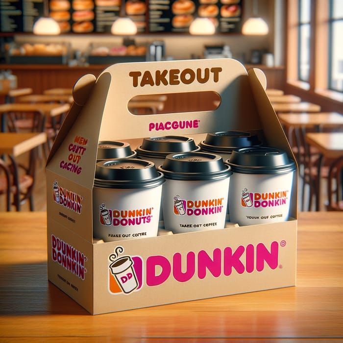 Dunkin Takeout Packaging: Coffee & Donuts To Go