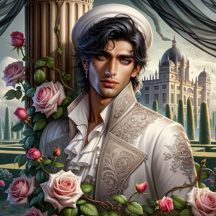 Luxurious Fantasy Art of a South Asian Young Man