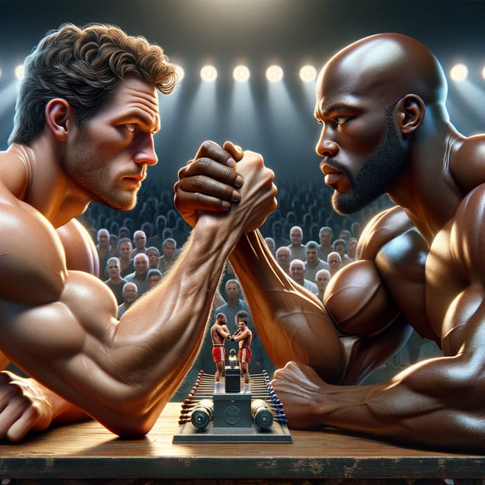 Rocky vs Apollo Creed Arm-Wrestling Match | Intense Image