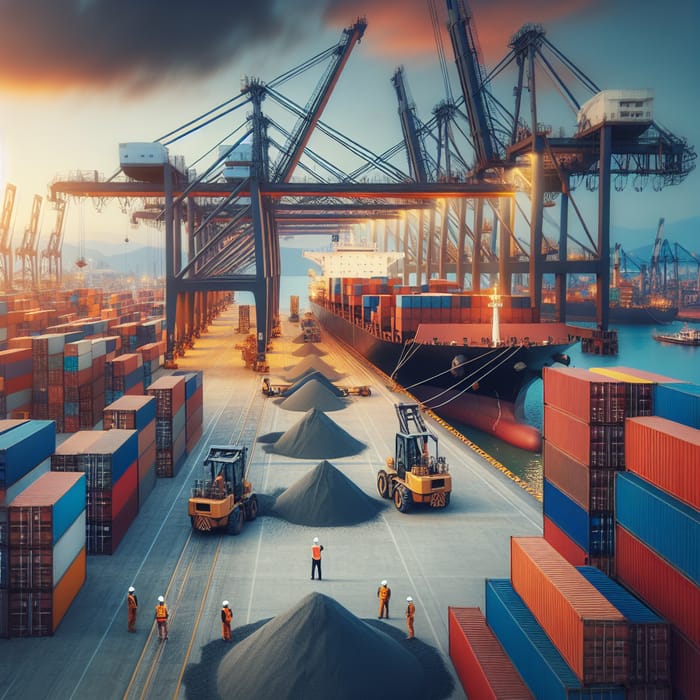 Bulk Cargo Handling: Unloading Commodities at the Port