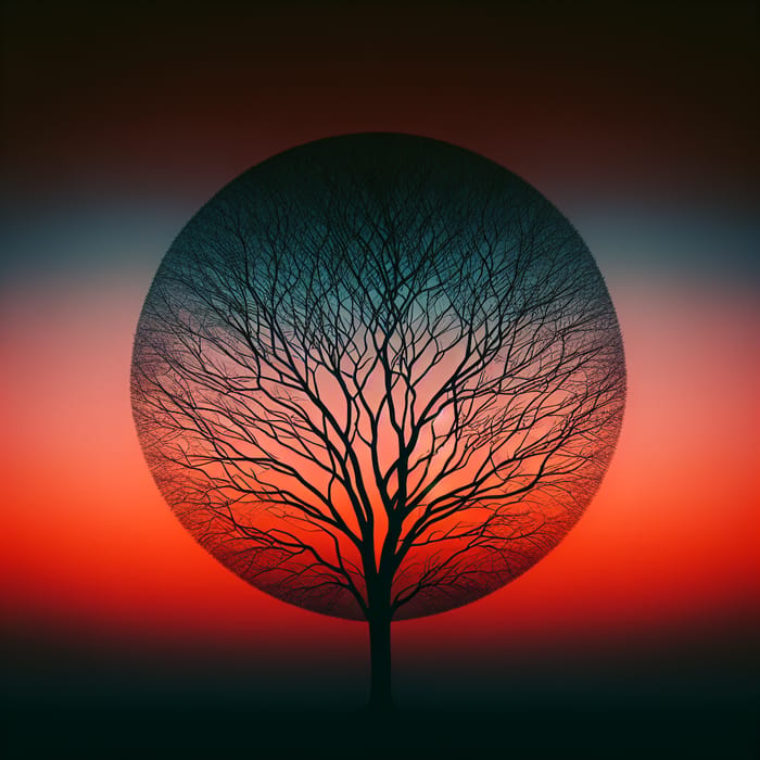 Sunset Silhouette: A Minimalist Masterpiece