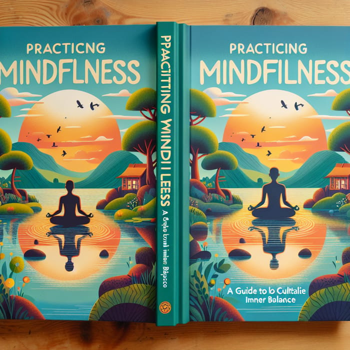 Practicing Mindfulness: A Guide to Cultivating Inner Balance - Illustrated Book Cover