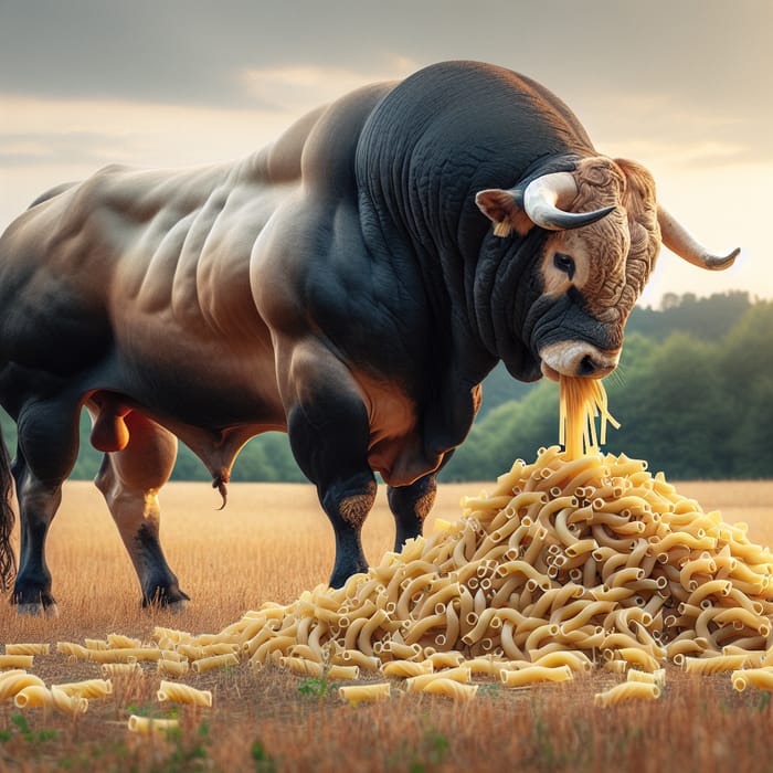 Majestic Bull with Trofie: Nature's Marvel