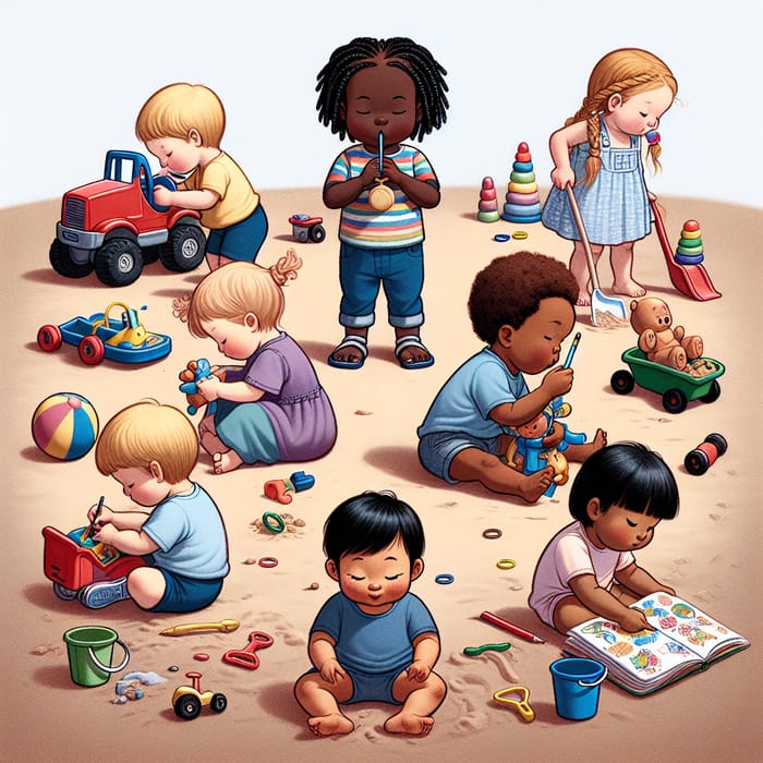 Children Not Sharing Toys: Playground Diversity