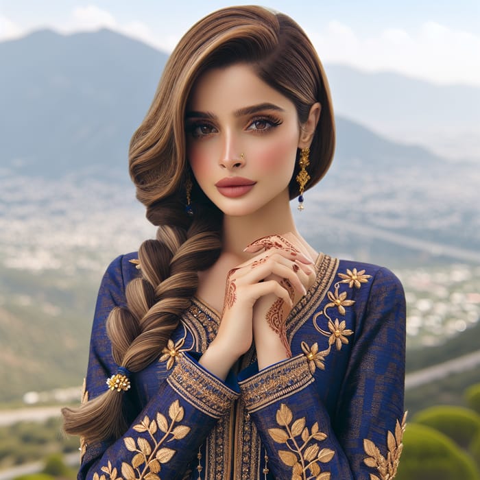 Beautiful Pakistani Girl in Traditional Attire