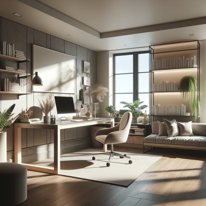 Cozy Minimalist Home Office Design Ideas