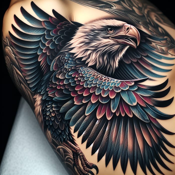 Adler Tattoo: Intricately Crafted Design of Power and Freedom