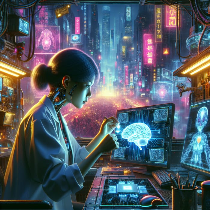 Investigating Neuromorphic Computing in Cyberpunk City