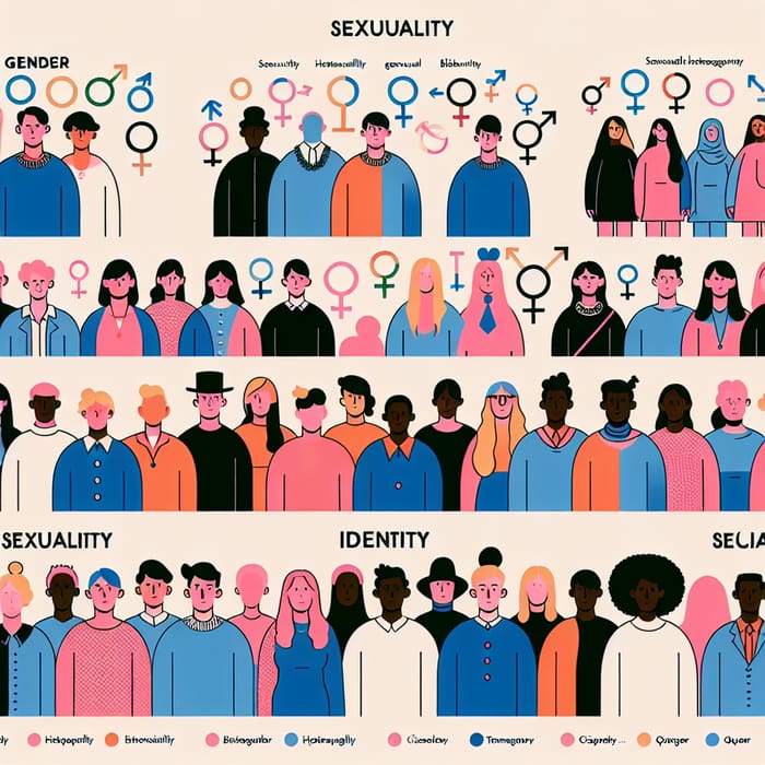 Exploring Gender, Sexuality, and Identity with Diverse Illustrations