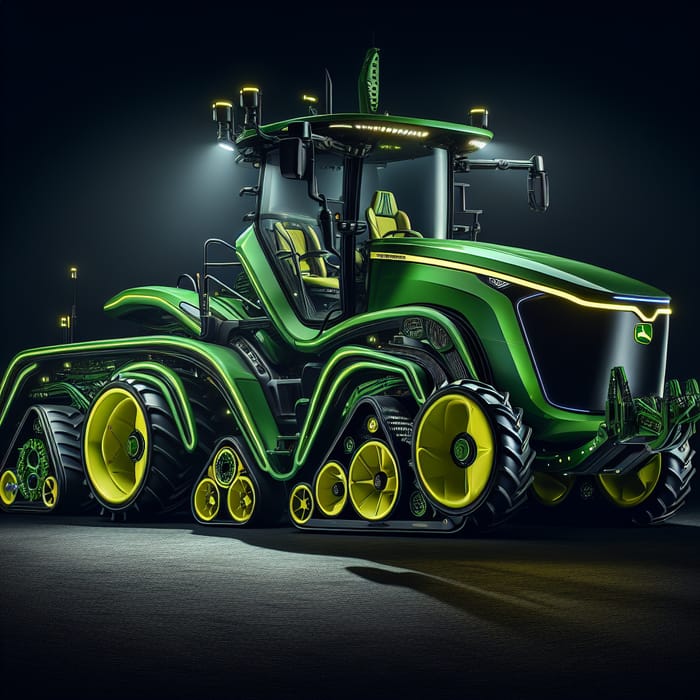 Futuristic Night Vision Agricultural Tractor | Advanced Design