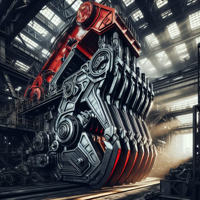 Powerkralle Claw Machine | Red & Black Industrial Site