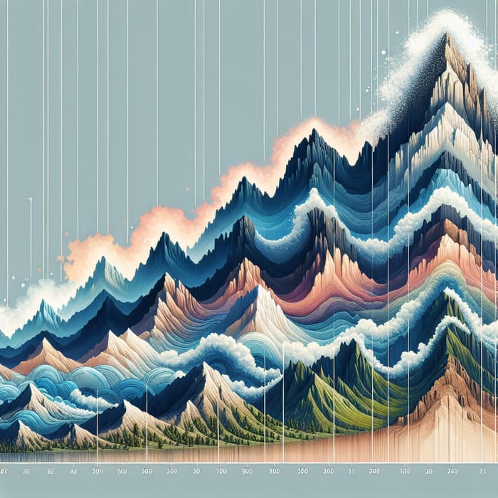 Abstract Mountain Evolution Over Centuries