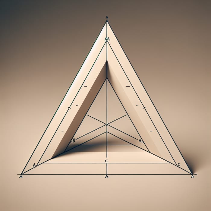 Geometric Image of Straight Angled Triangle ABC