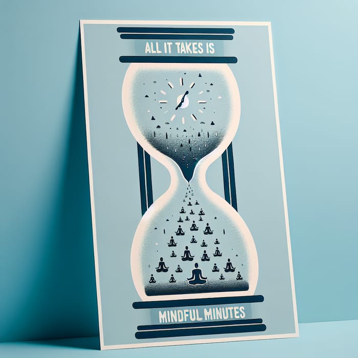 10 Mindful Minutes: A Stunning Poster Design
