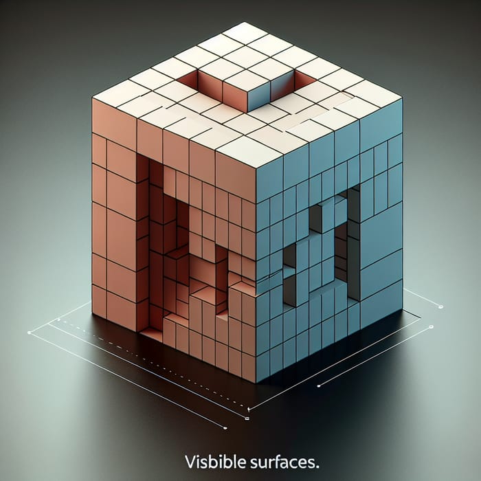 Cubical Spatial Composition: Visible Surfaces with Subordinate Element