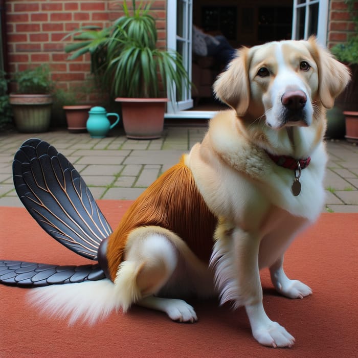 Dog with Platypus Tail - Unique and Whimsical Canine Hybrid