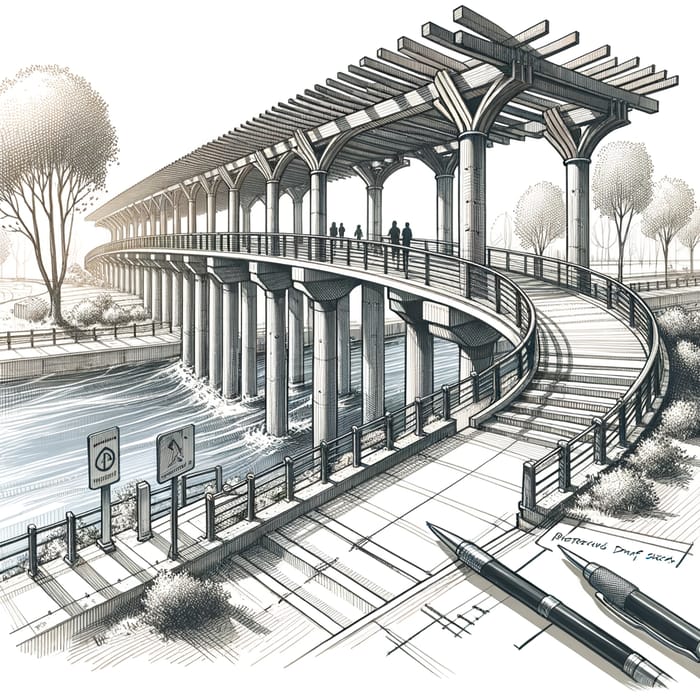 Resilient Pedestrian Bridge Design for Floods and Safety