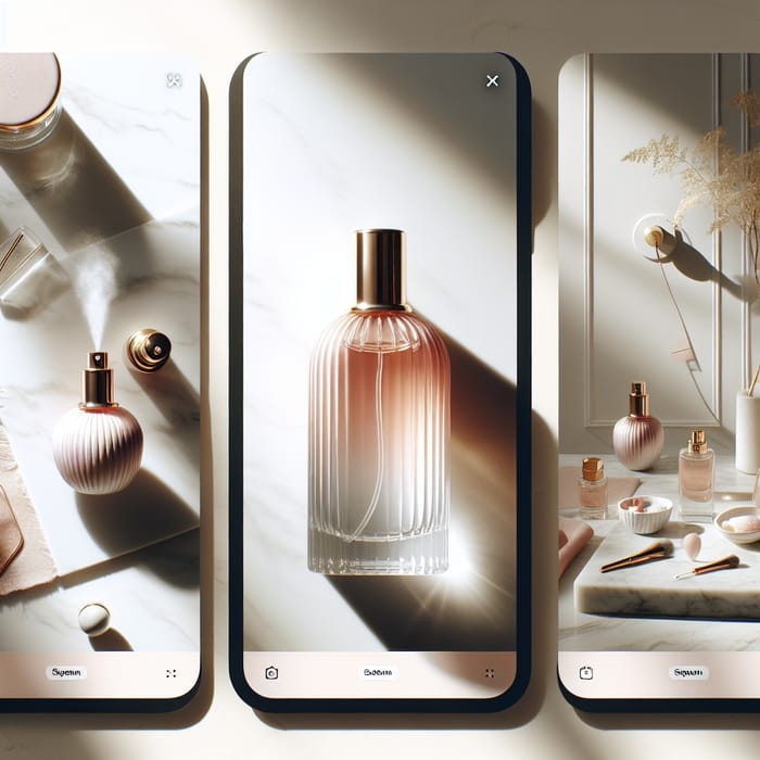 Chic Carousel: VV Love Perfume Post Ideas for Sale, AI Art Generator
