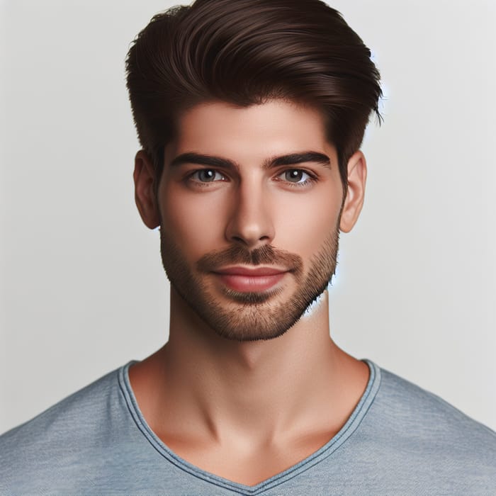 Handsome Young Man with Dark Hair | Masculine Portrait