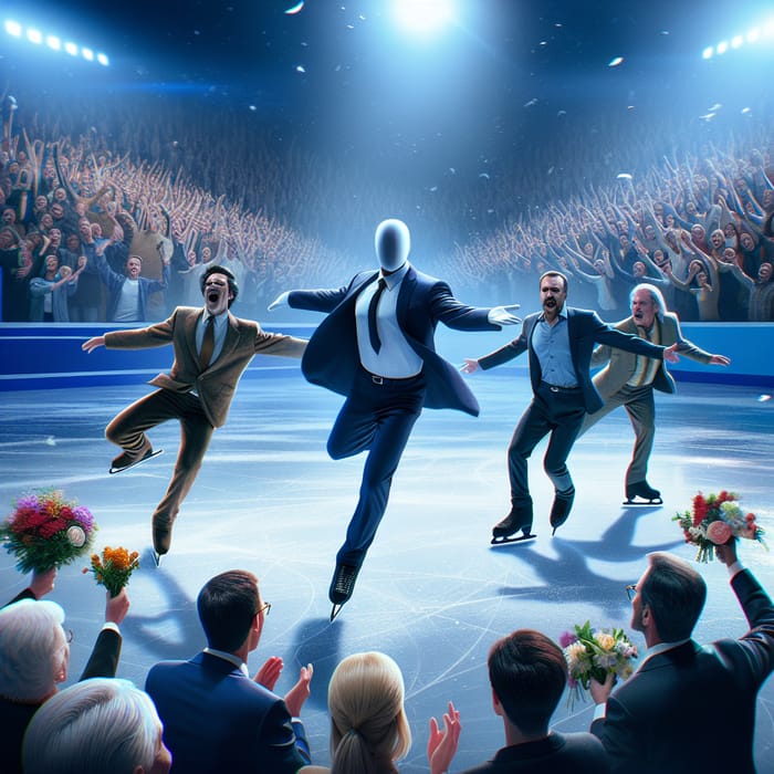 Ice Rink Figure Skating Show - Putin, Zelensky, Trump & Biden