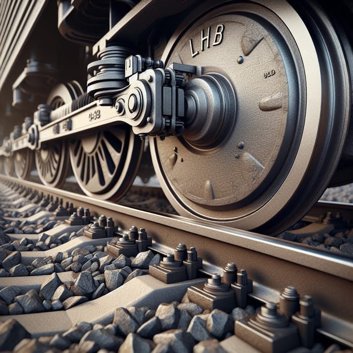 Railway LHB Wheel: Robust Iron Construction on Track