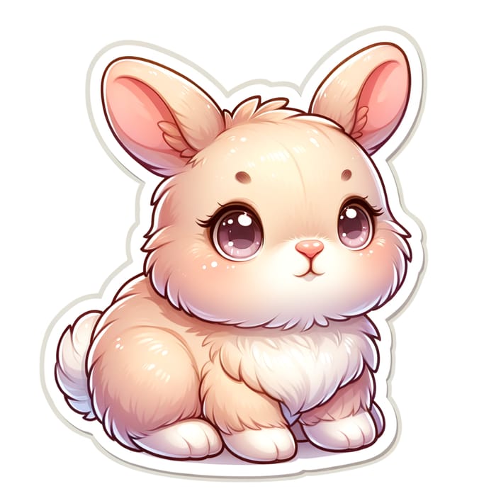 Adorable Bunny Sticker - Cute and Charming | AI Art Generator | Easy ...