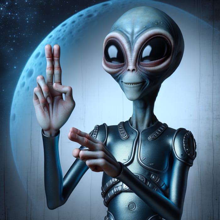 Aliens Showing Wrong Finger