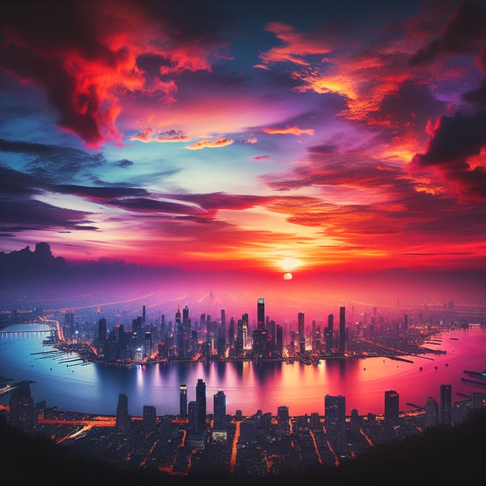 Stunning Cityscape: Abstract Twilight Views