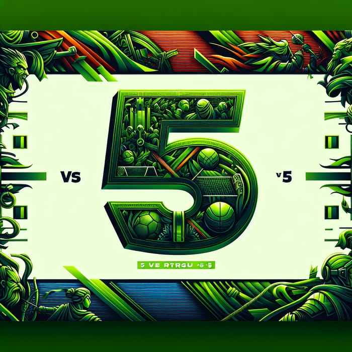 5v5 League of Legends Tournament Banner | Green Color Palette