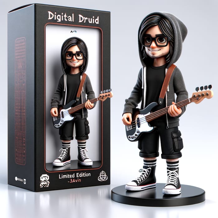 Limited Edition Funko Figure Arvin with Bass Guitar in Collectors Box