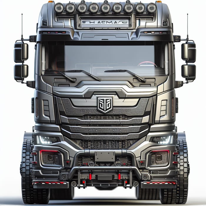 Shacman Truck Front View - Sturdy Industrial Design