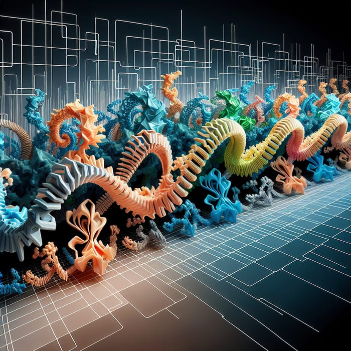 Movement Infinity Motif Protein Sequence Motifs Evolving Artistic Movement | AI Art Generator ...