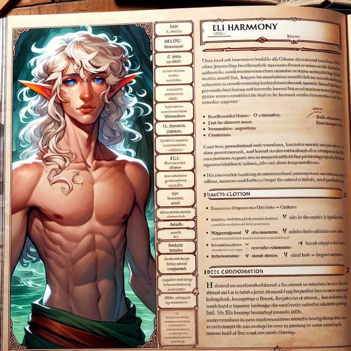 Eli Harmony - Guide to Melodis: D&D Character Manual