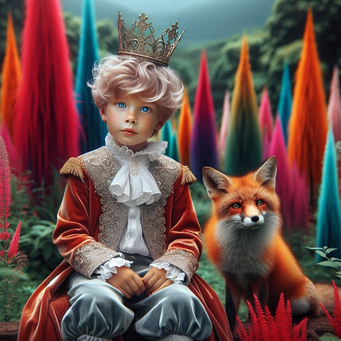 The Little Prince and the Fox | Ethereal Outdoor Scene