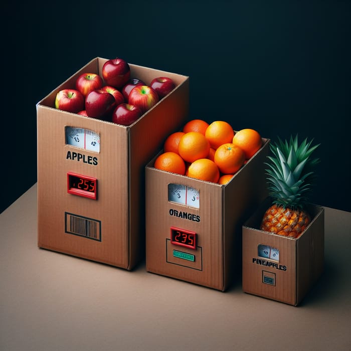 Solve the Fruit Boxes Weight Puzzle