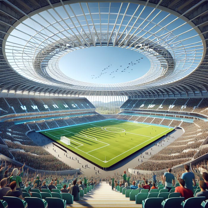 Vibrant Soccer Stadium in Wales | Energetic Sports Arena