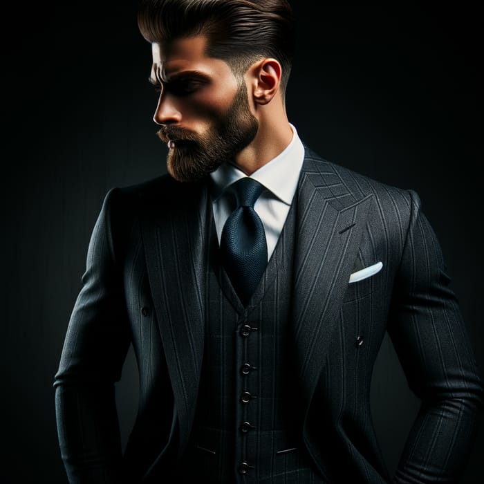Stylish Italian Brute in Designer Suit - Mafia Profile