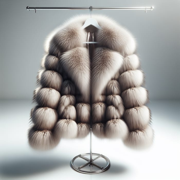 Chic Fur Coat on High Hanger - Elegant Fashion Styling