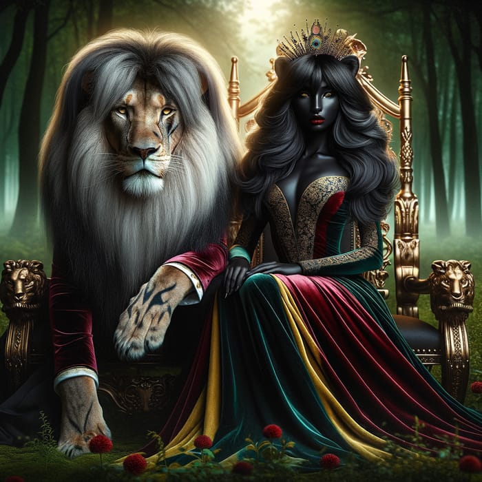 Majestic Alpha Lion in Smoke Grey with Ecuadorian Queen