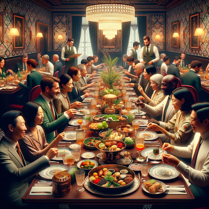Lavish Restaurant Dinner Party | Exquisite Dining Experience