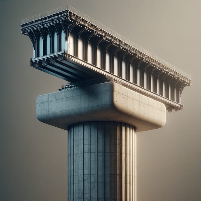 Robust Steel Girder atop Column: Architectural Marvel