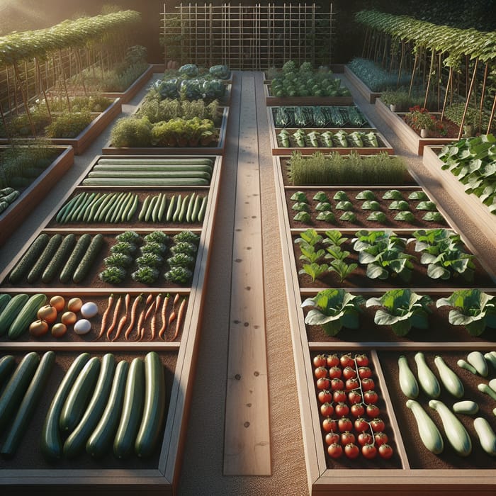 Minimalist Vegetable Gardens | Elegant Design & Raised Beds