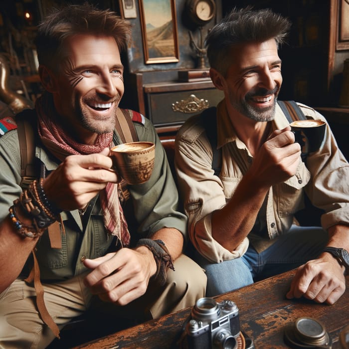 Adventure Coffee: Nathan Drake and Joel Miller Enjoy a Coffee Break