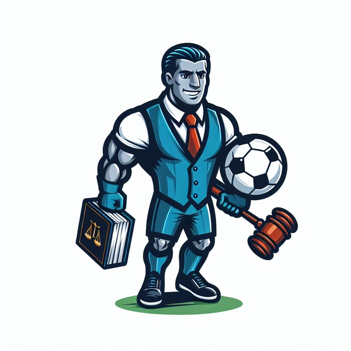 Abogados Juniors Soccer Team Logo and Mascot Design