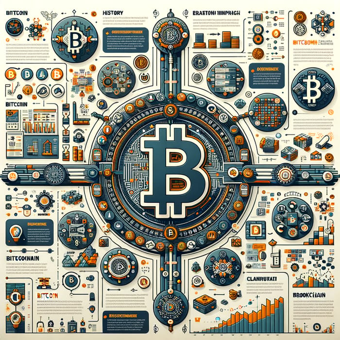 Bitcoin Infographic: Visualizing History, Operations & Modern Role