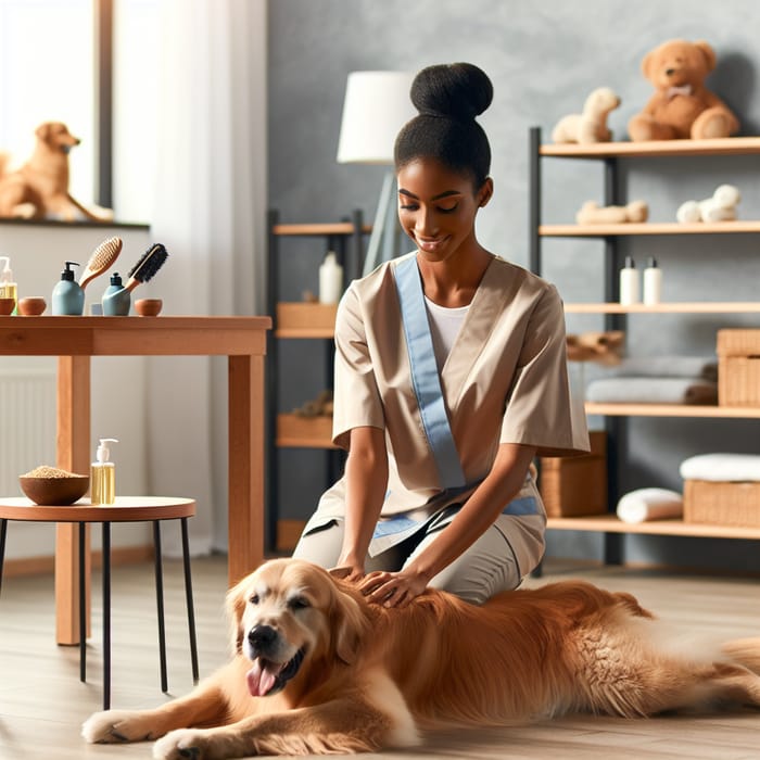 Relaxing Dog Massage Services at Calm African Pet Salon