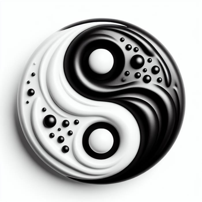 High-Resolution Yin Yang Symbol: Balance Principle