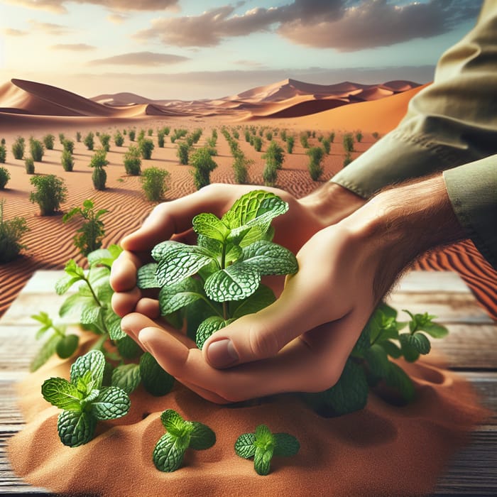 Mint Plant Delivery in Desert: Embracing Nature's Tranquility