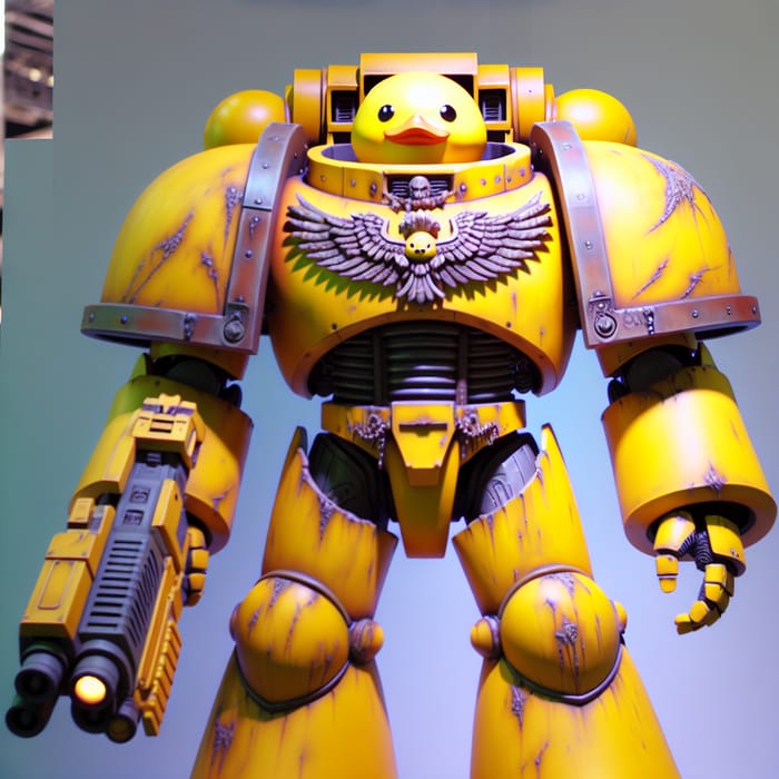 Space Marine Armor Yellow Duck - Sci-Fi Crossover